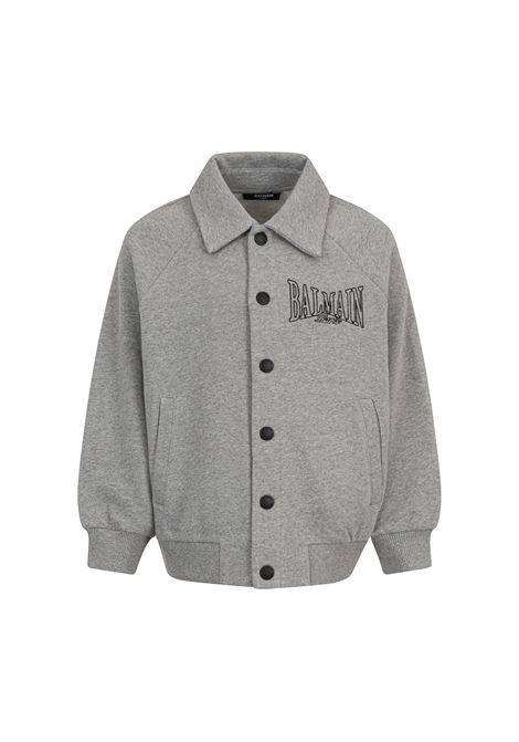 Camicia con logo BALMAIN KIDS | BZ4H20 Z3188806NE